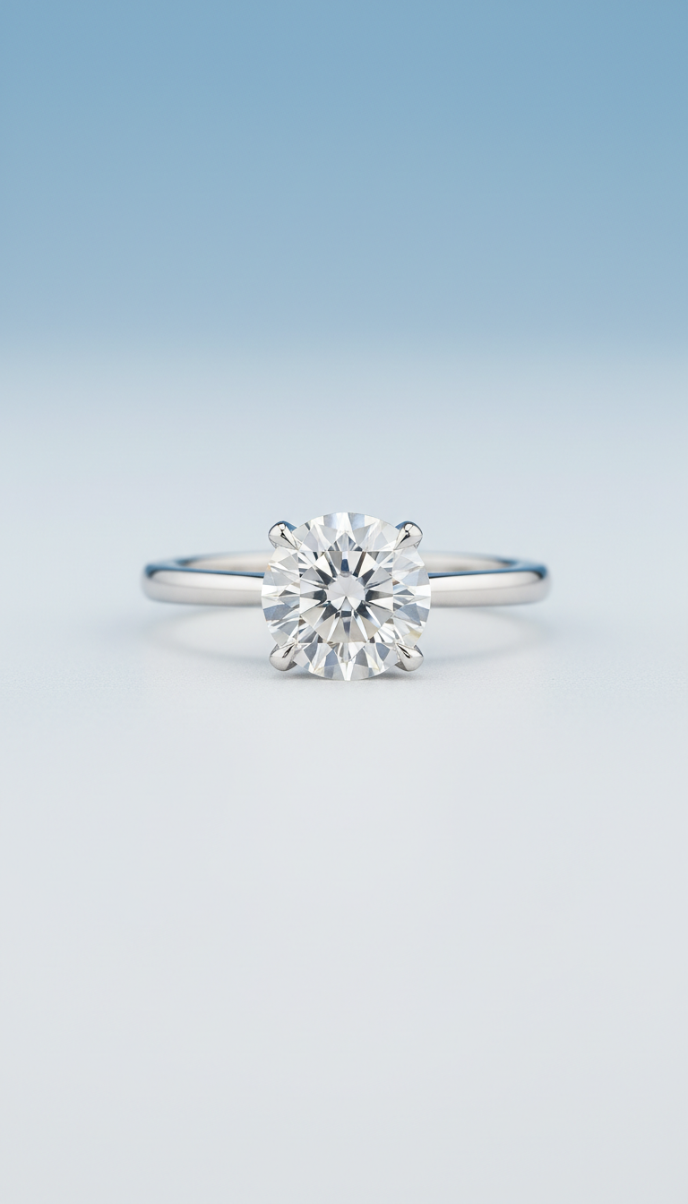 Platinum Stacking Band Smooth Finish