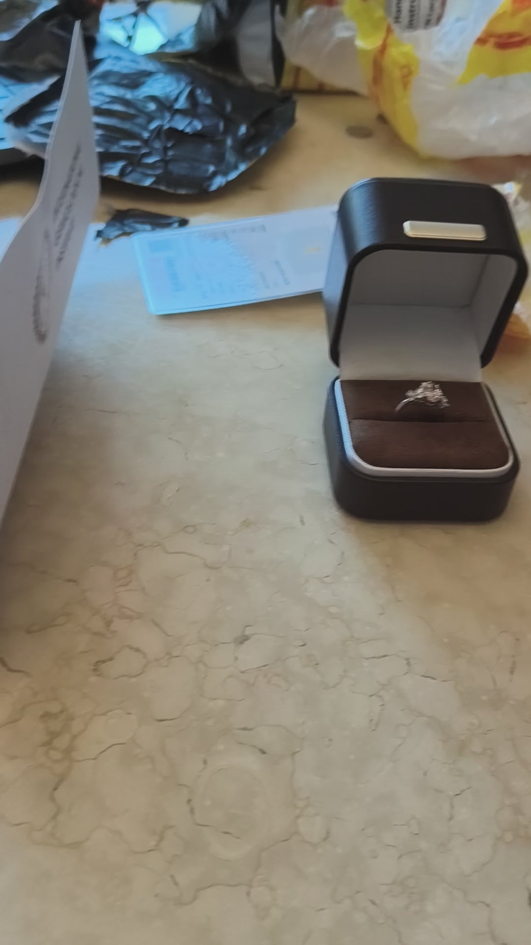 Delivered to hand in BC - opening the box