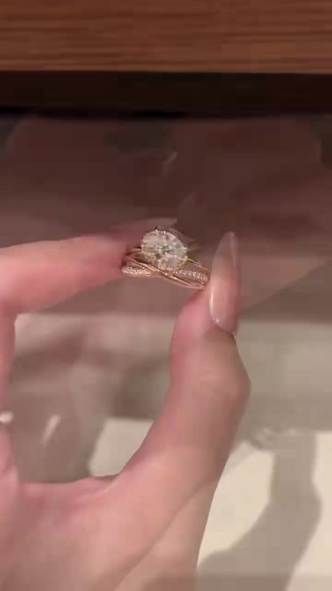 QIORA 3.00ct lab diamond ring, E colour VVS, 18K gold
